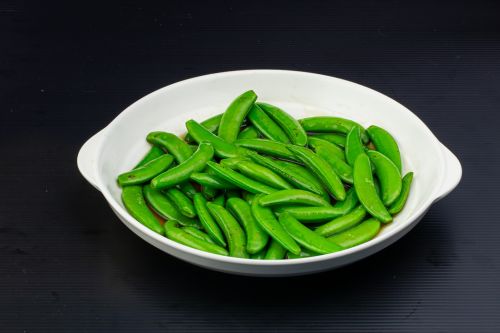 ถั่วลันเตาผัดน้ำมันหอย